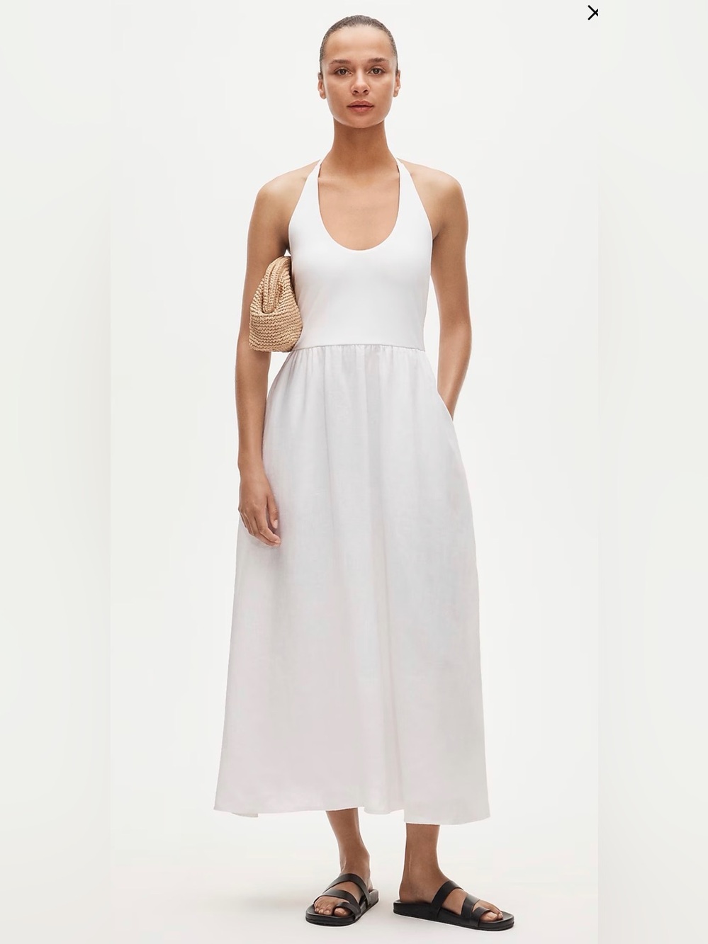J. Crew Mixy Halter Dress